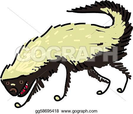 450x385 Honey Badger Clipart