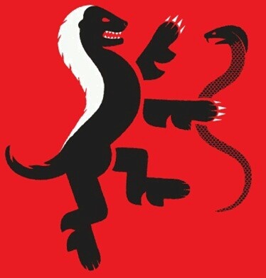 374x390 Honey Badger Clipart Homey