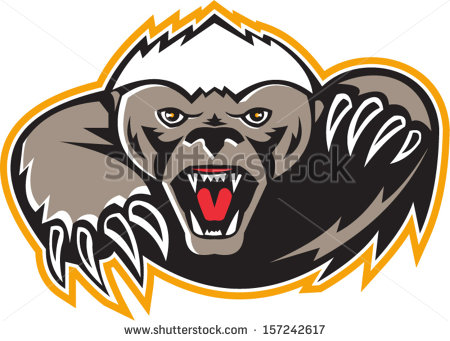450x341 Badger Clipart Mascot
