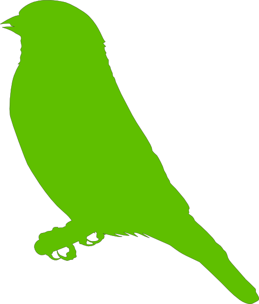 510x599 Lighter Green Bird Clip Art