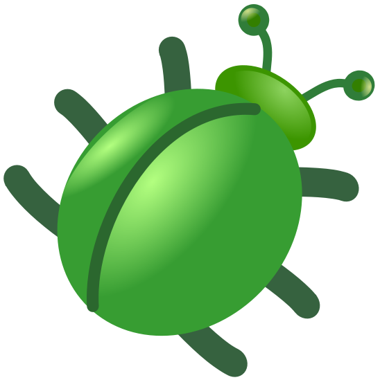 548x549 Filegreen Bug.svg