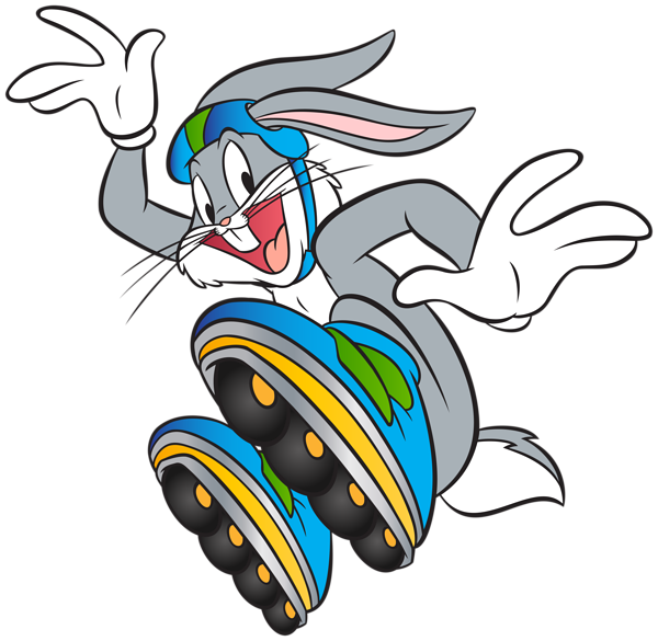 600x585 Bugs Bunny With Roller Skates Clip Art Png Imageu200b Gallery