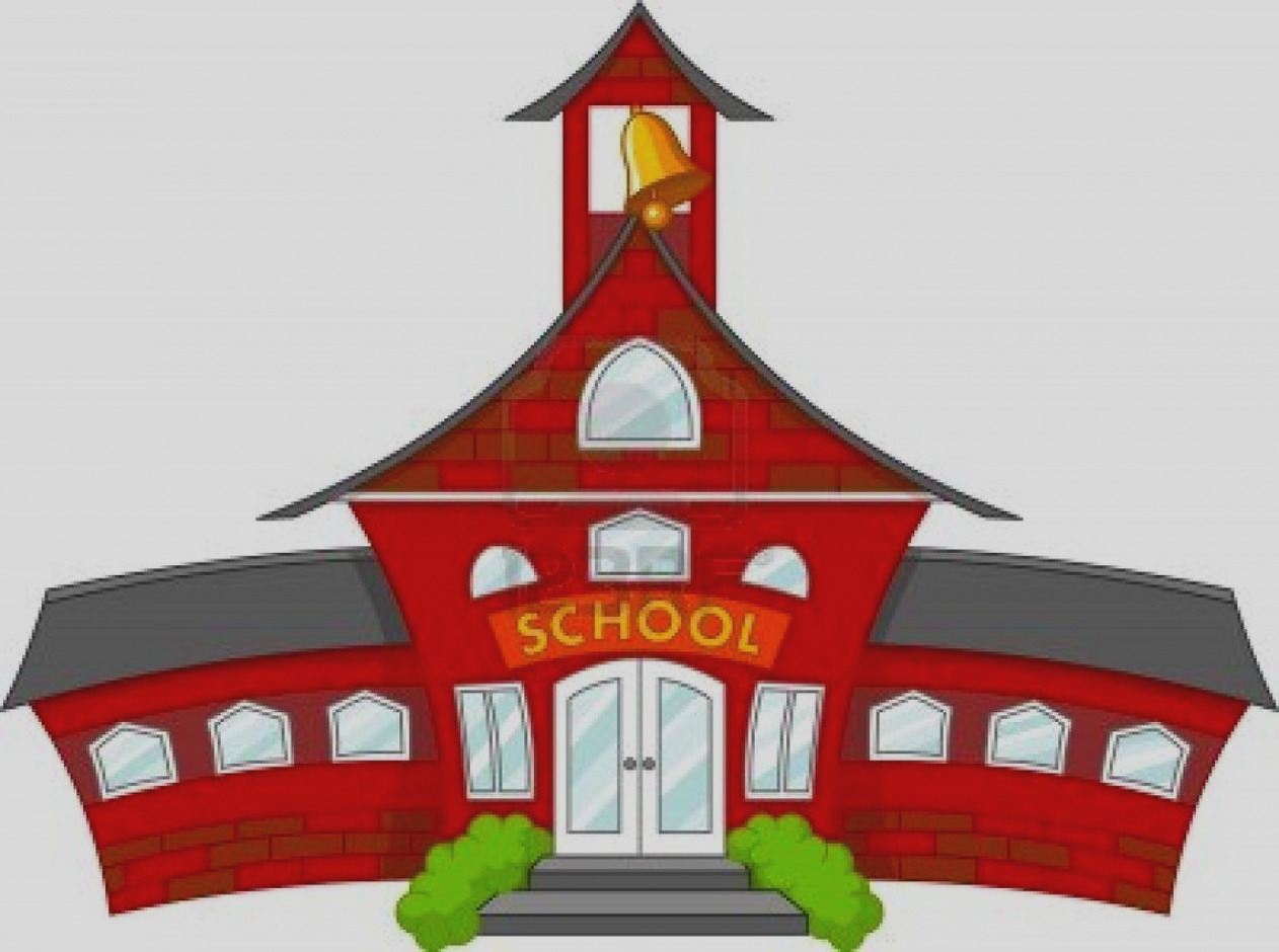 1262x940 Elegant High School Clip Art Clipart Cartoon Building Middle