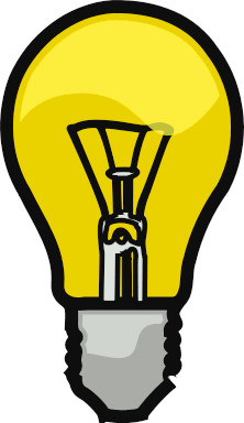 222x384 Free Clip Art Light Bulb Idea Light Bulb Clip Art Black And White