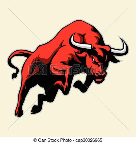 450x470 Bull Head Clip Art Vector Graphics 4 858 Bull Head Eps Clipart Red
