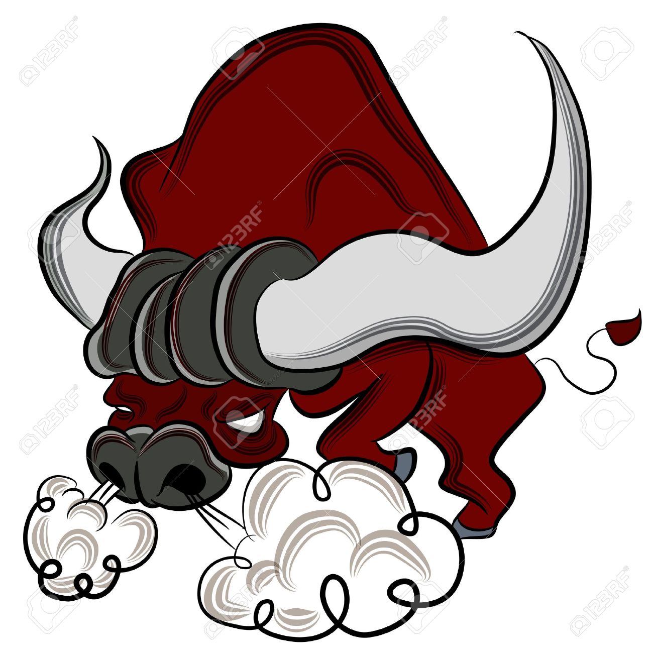 1300x1300 Bulls Clipart Mean