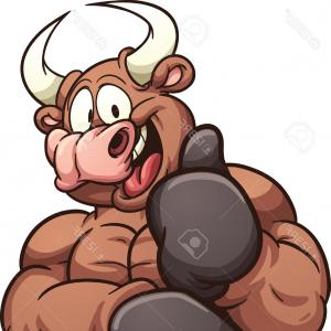 300x300 Royalty Free Bull Clipart Illustration Createmepink