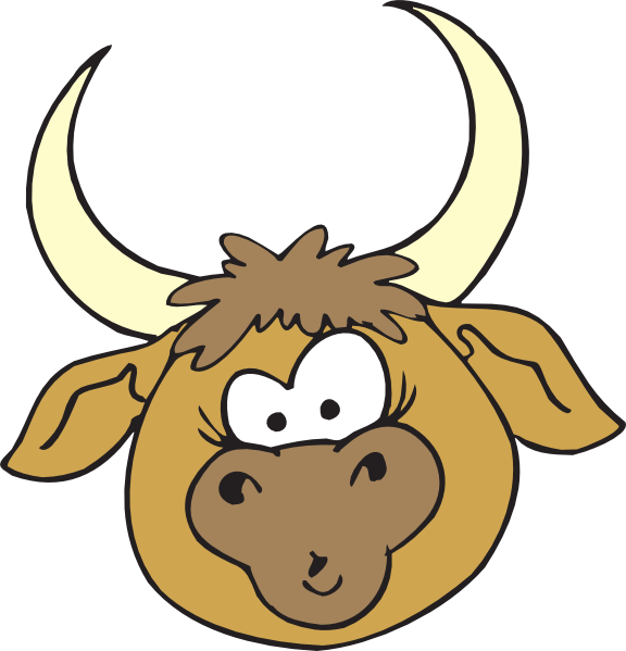 576x599 Shocked Bull Clip Art