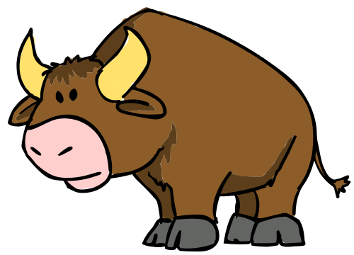 500x360 This Cartoon Bull Clip Art Is Cheryl's Clipart