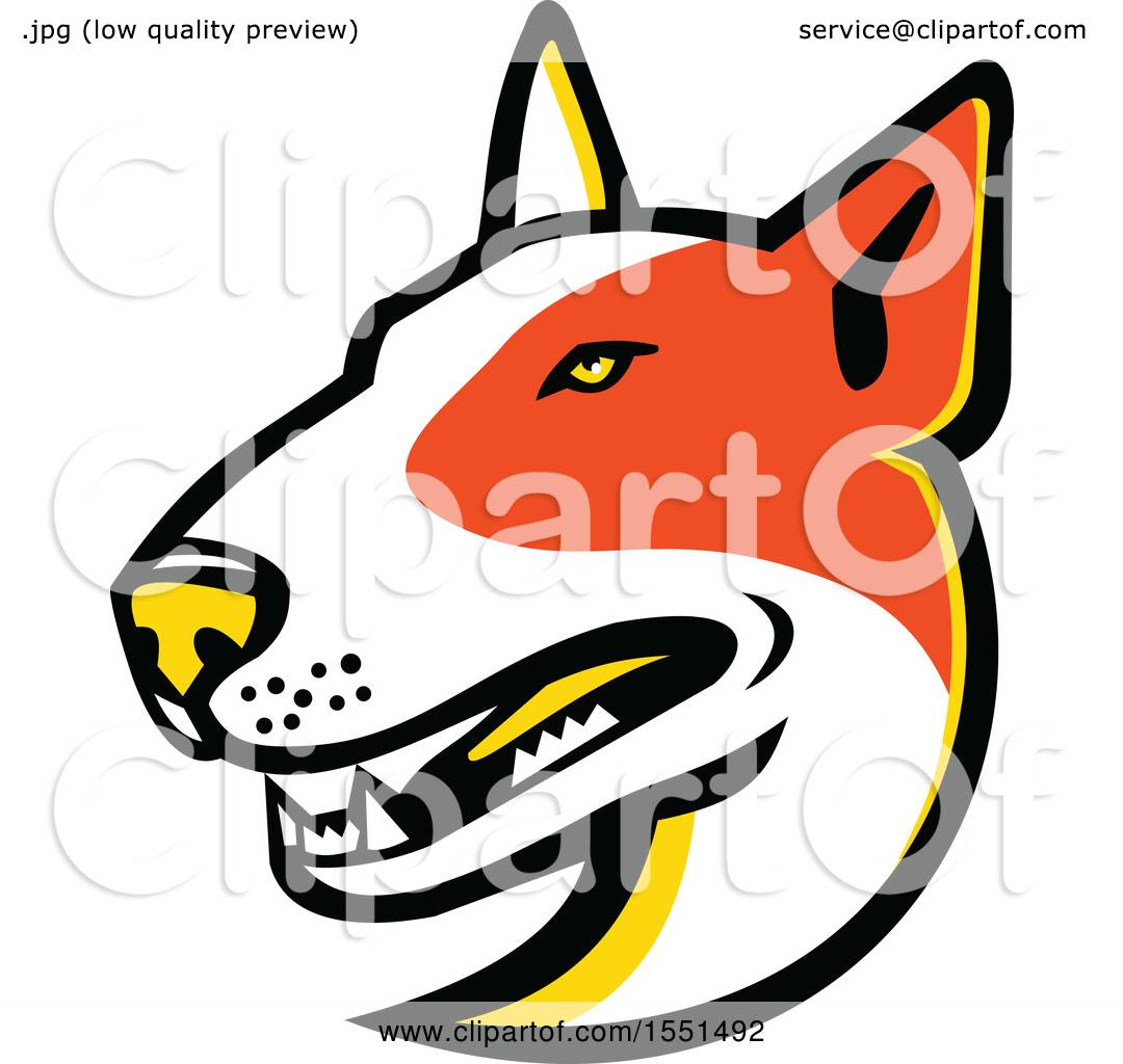 1080x1024 Clipart Of A Bull Terrier Dog Mascot Head