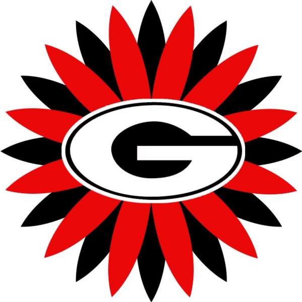 1024x1024 Georgia Bulldog Clipart Flower Clipart