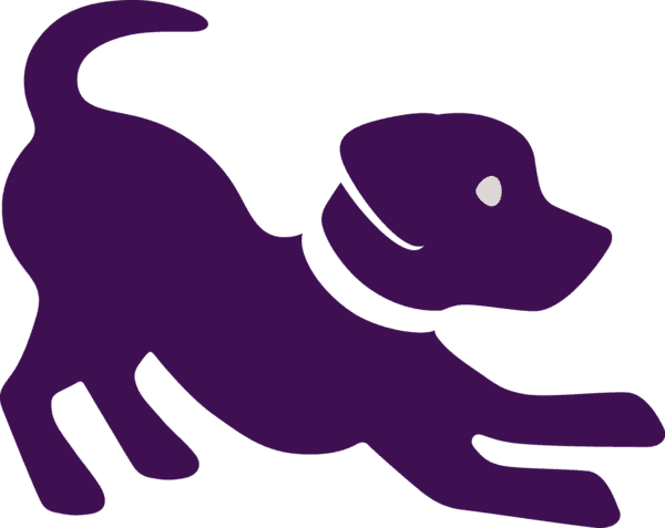 600x477 Purple Clipart Puppy