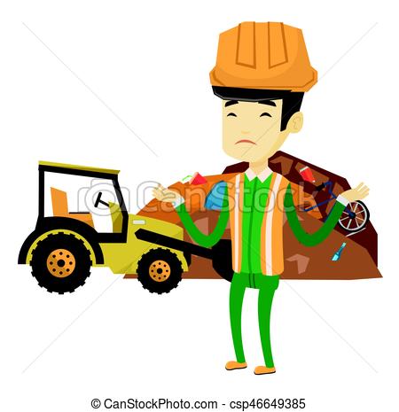 450x465 Worker And Bulldozer