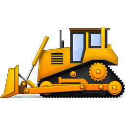 256x256 Yellow Bulldozer Icon, Png Clipart Image Birthday