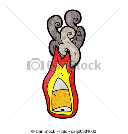 449x470 Cartoon Flaming Bullet Vector