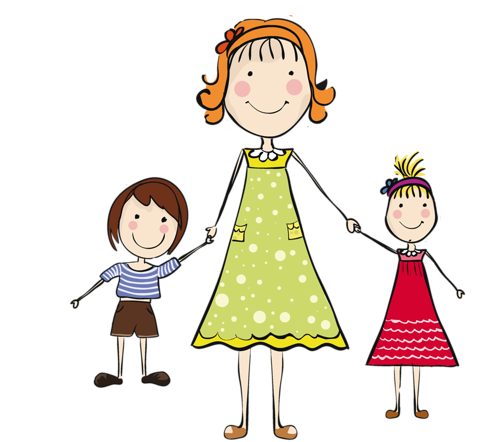 500x442 Mommy Love Clipart Stick Figure, Doodles