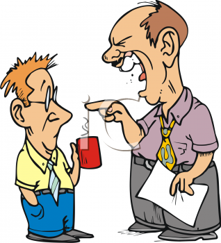 318x350 Vector Clip Art Picture Of A Bully