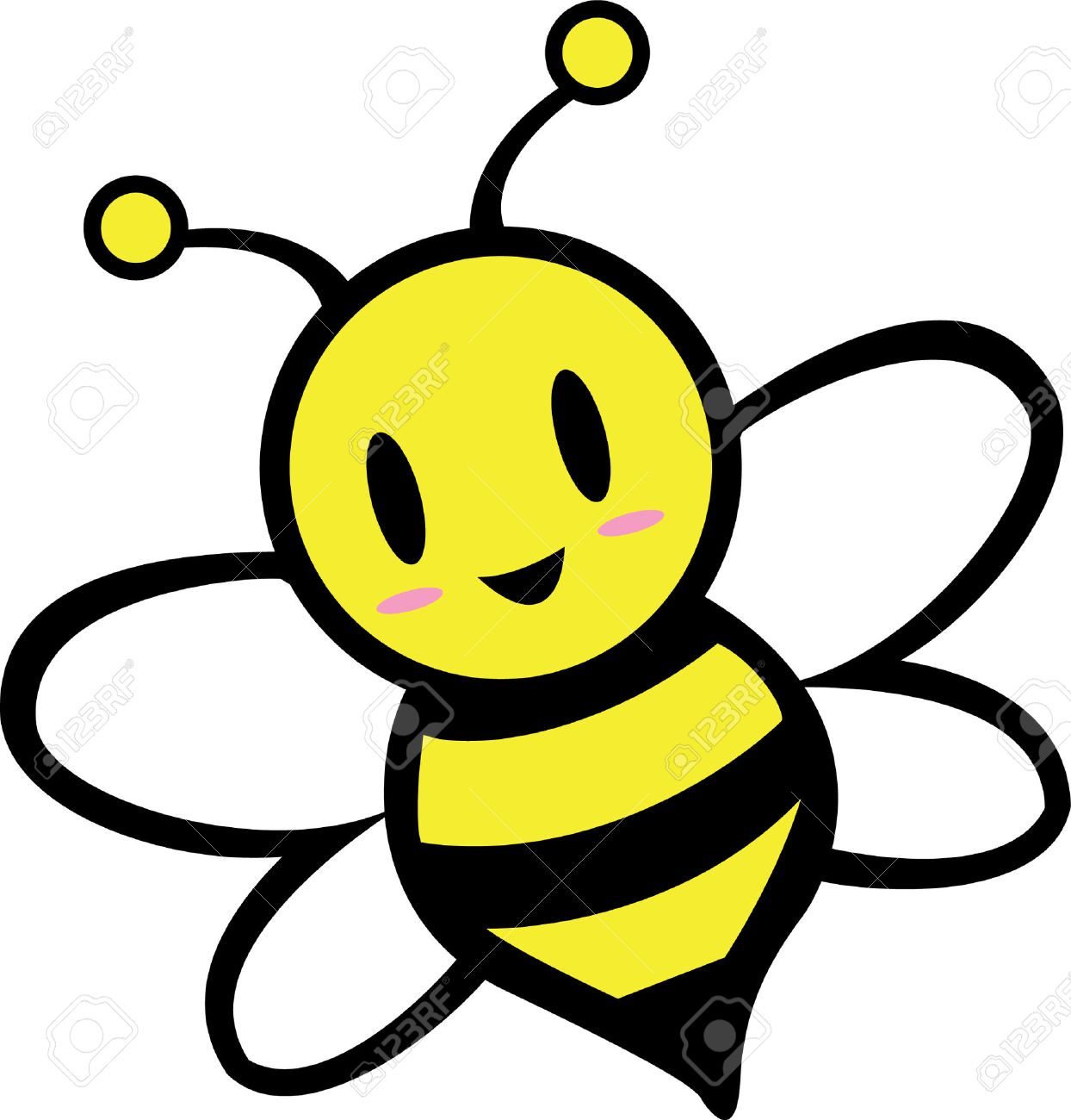 1244x1300 Improved Cartoon Images Of Bees Bee Royalty Fr