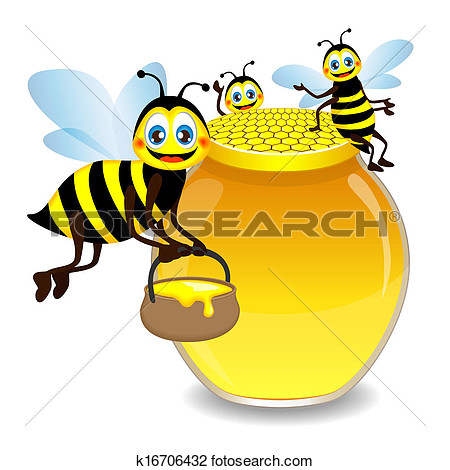 450x470 Honey Clip Art