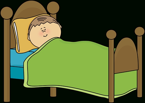 500x355 Child Sleeping In Bed Clipart