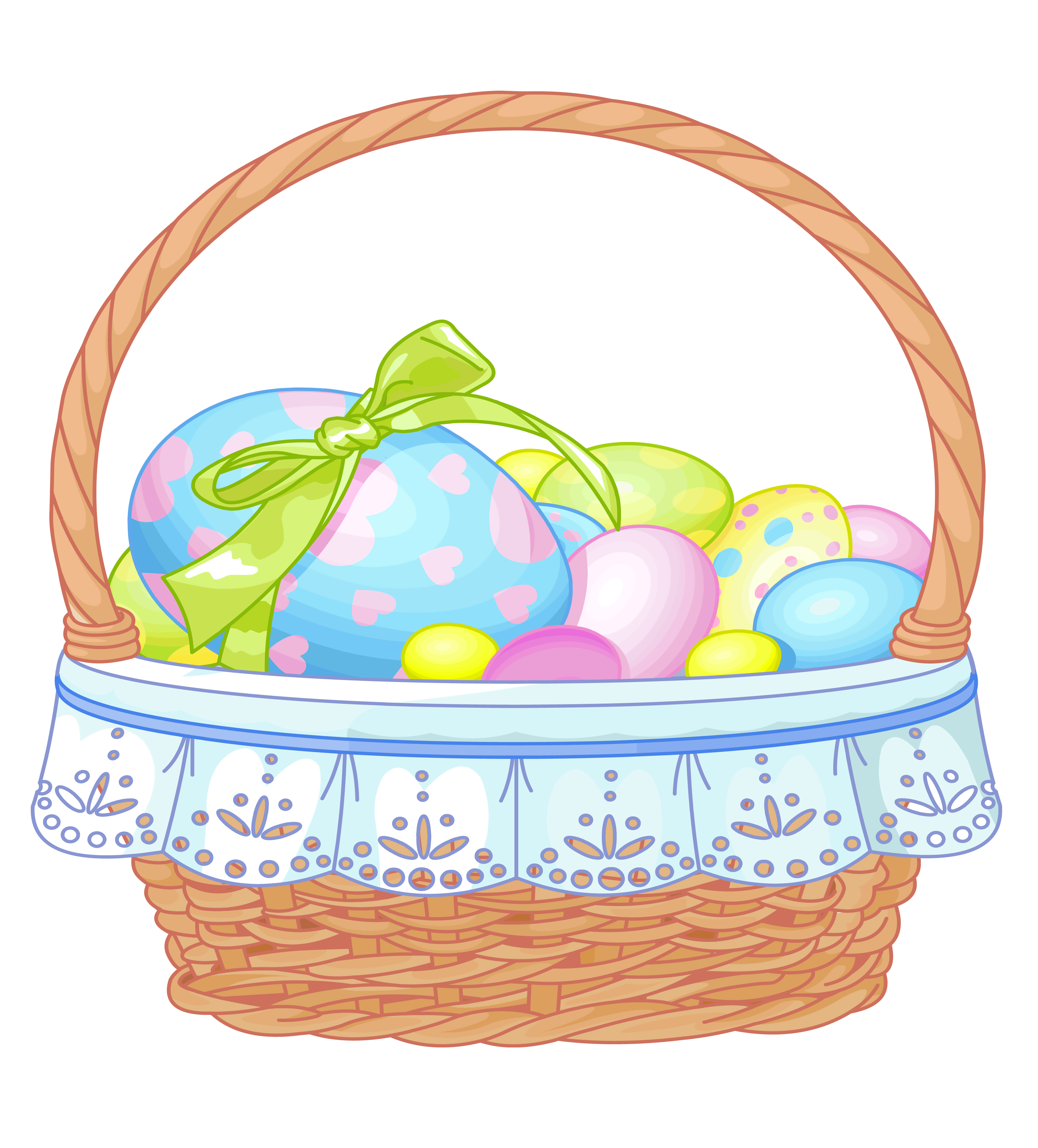 3467x3836 Easter Basket Bunny Png Transparent Easter Basket Bunny.png Images