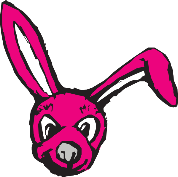 600x595 Scary Bunny Clip Art