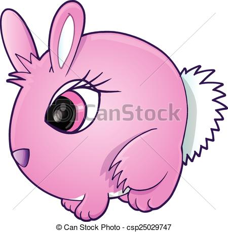 450x458 Pink Easter Bunny Rabbit Vector Illustration Art Eps Vector