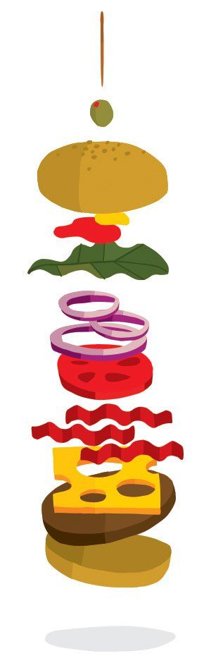 300x940 9 Best Burgers Illustration Images On Food