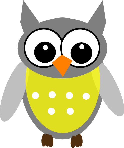 498x595 Small Owl Clipart