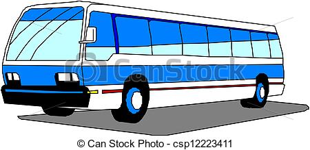 450x219 City Bus Vector Clip Art