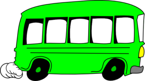 298x168 Green Bus Clip Art
