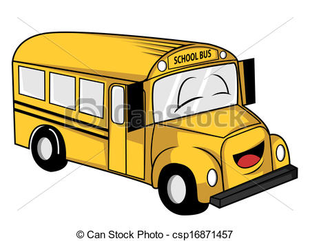 450x350 School Bus Clipart Vector