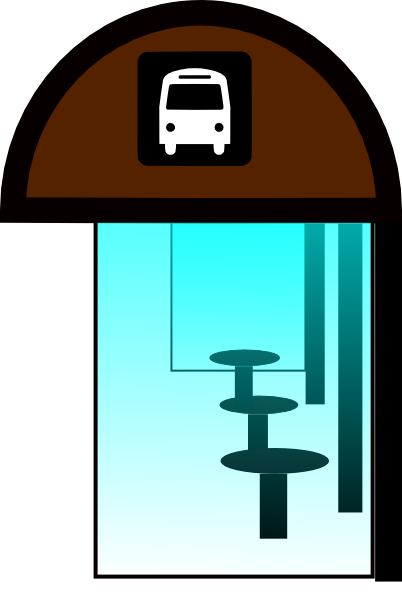 402x595 Bus Station Shelter Clip Art
