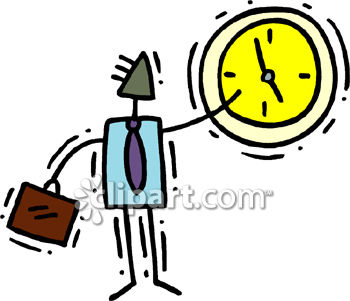 350x301 Busy Businessman Watching The Clock