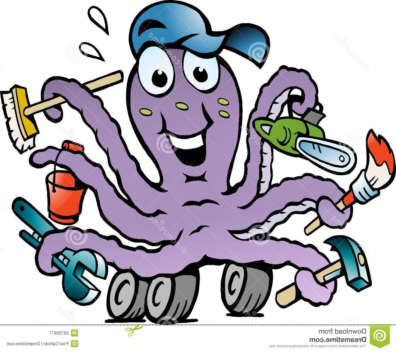 1300x1155 Best Free Octopus Clipart Busy File