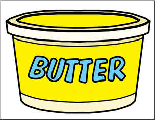 304x237 Clip Art Food Containers Butter Tub Color I Abcteach