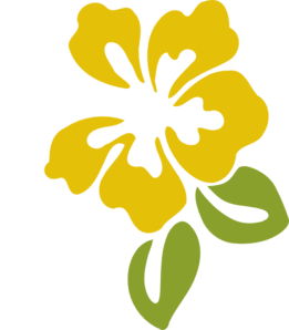 261x298 Hibiscusyellow Clip Art