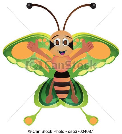 427x470 Cute Butterfly Cartoon. Cute Butterlfy Cartoon With Colorful
