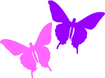 350x262 Pink Butterflies Clip Art Clipart Panda