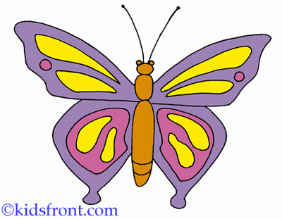 400x311 Colorful Butterfly Pictures To Print Popular Trend Coloring