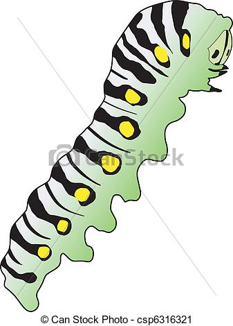 337x470 Caterpillar Vector Clip Art