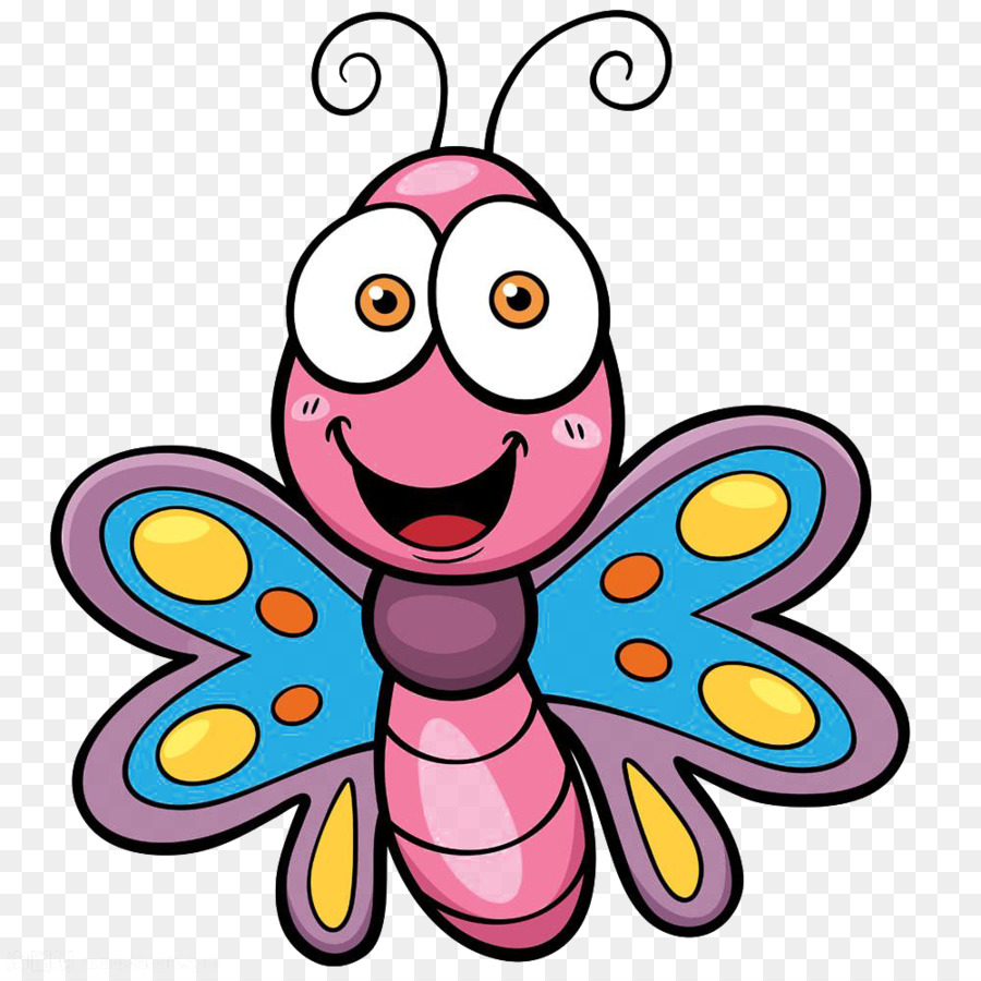 900x900 Butterfly Cartoon Drawing Clip Art