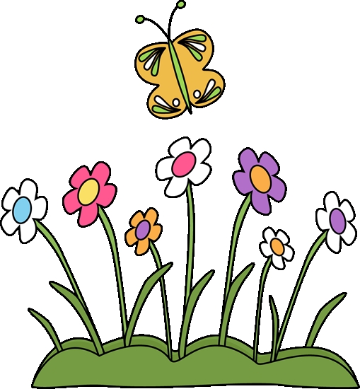 509x550 Clip Art Flowers And Butterflies Butterfly And Flower Clipart