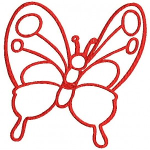 300x300 Butterfly Outline Embroidery Designs