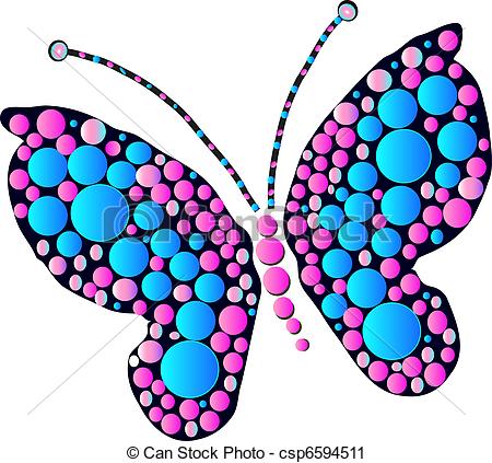 450x423 Multicolored Butterfly Designs As Art And Graphic Vector Clip