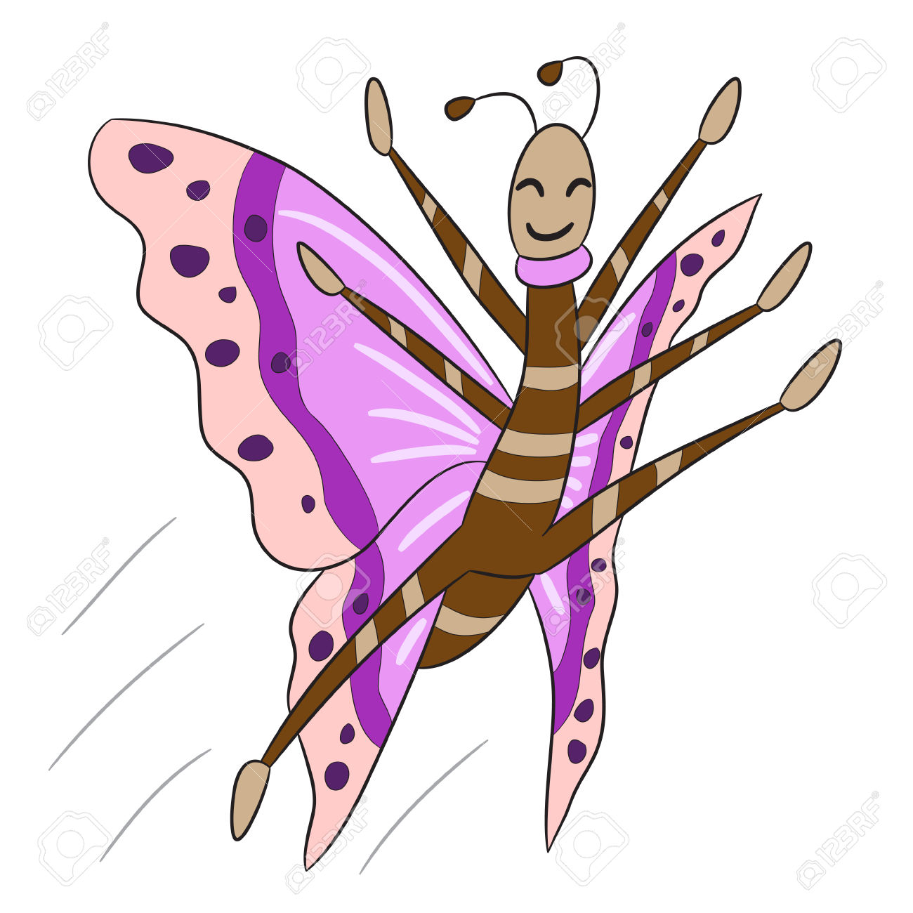 1300x1300 Dancing Butterfly Clipart
