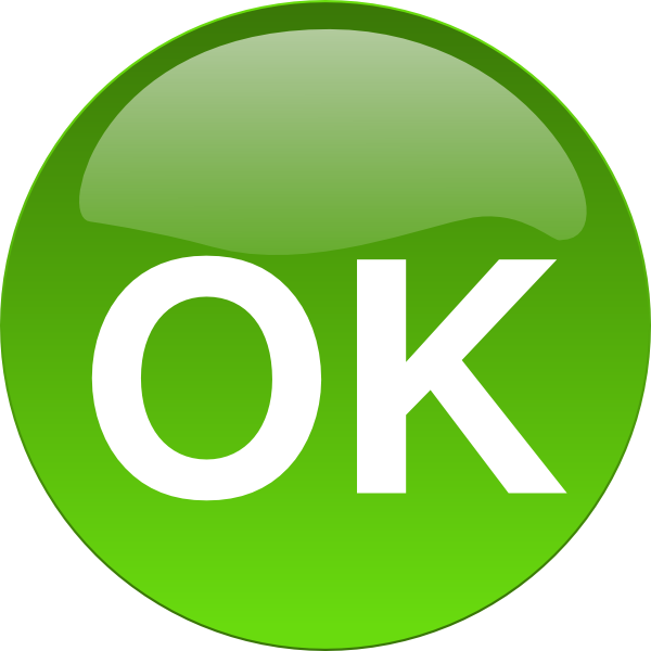 600x600 Ok Button Png, Svg Clip Art For Web
