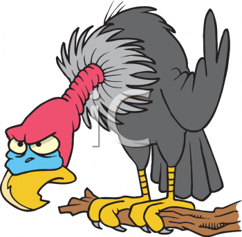 350x344 Funny Buzzard Clipart