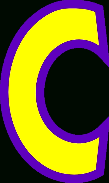 354x595 Letter C Clipart