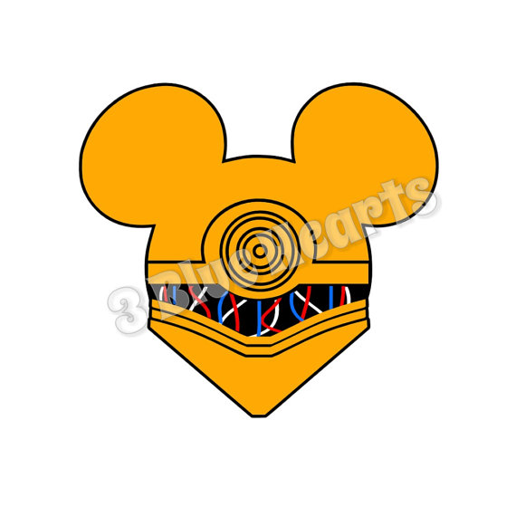 570x570 C3po Star Wars Mickey Head Svg Dxf Pdf Stduio, Disney Svg Dxf Pdf